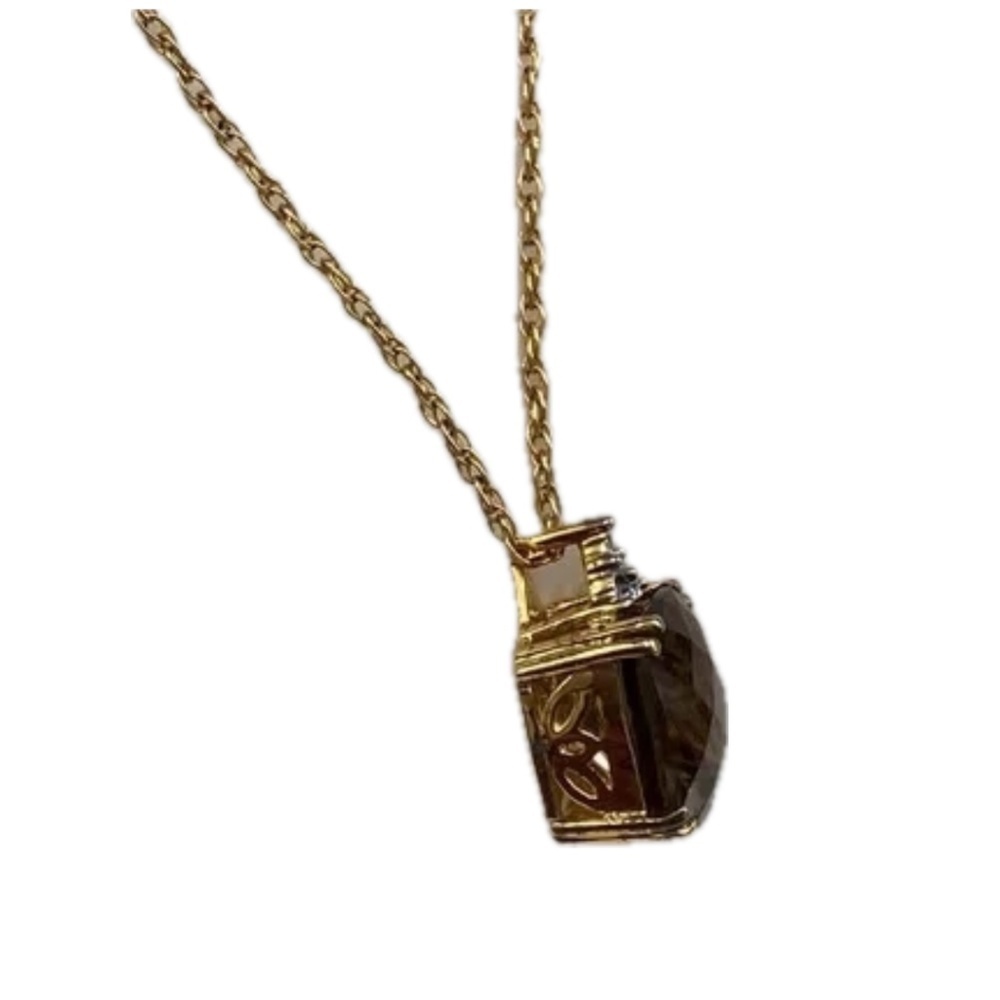Smoky Quartz Necklace Earings Set - Picture 4 of 10